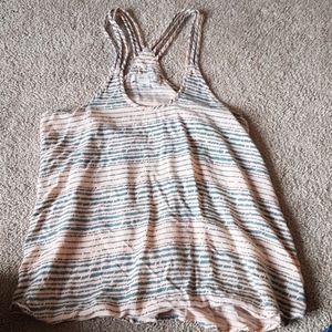 Striped pink tank top